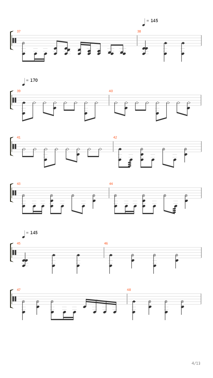 Lunar Strain吉他谱