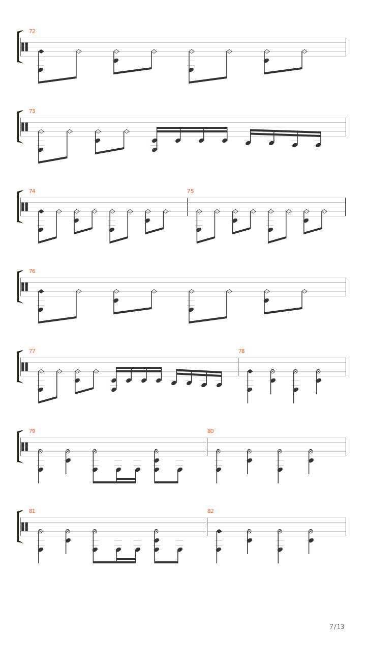 Lunar Strain吉他谱