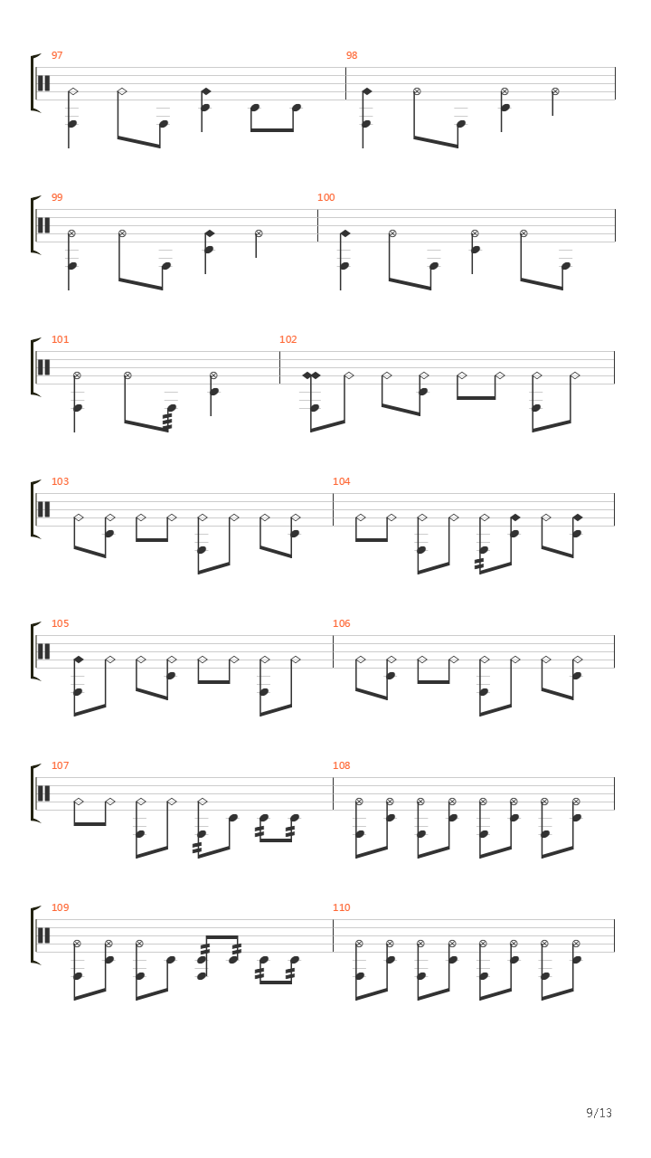 Lunar Strain吉他谱