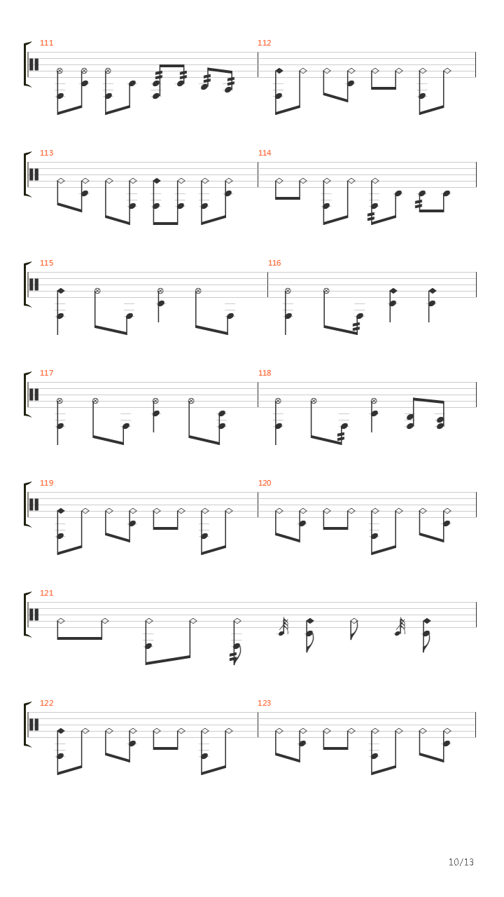 Lunar Strain吉他谱