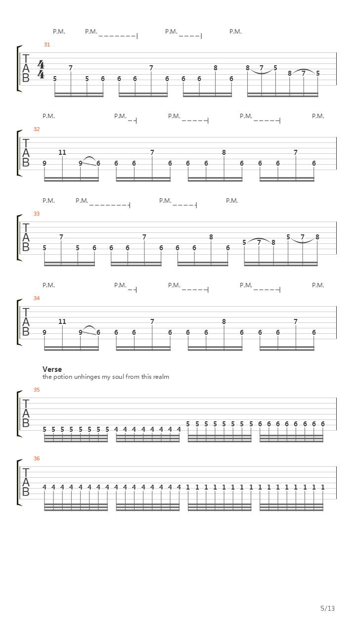 Formula Of Spores吉他谱