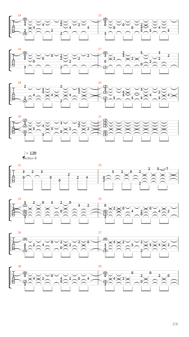 Canon In D吉他谱