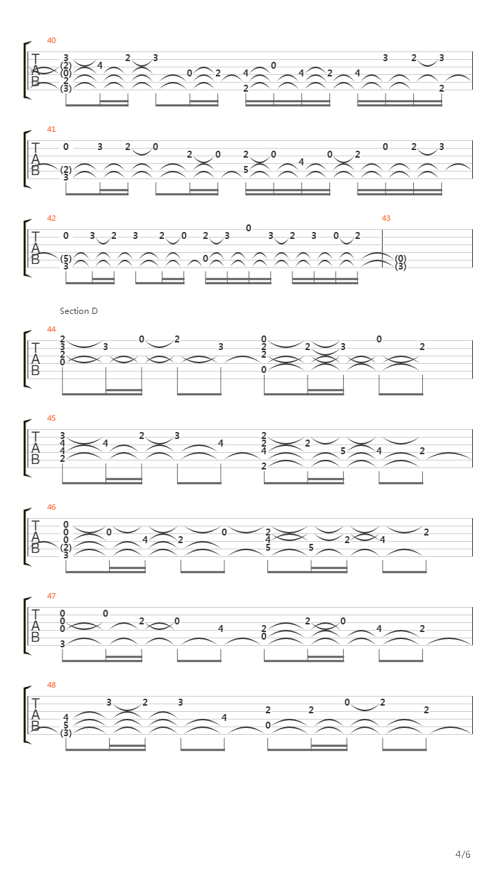 Canon In D吉他谱