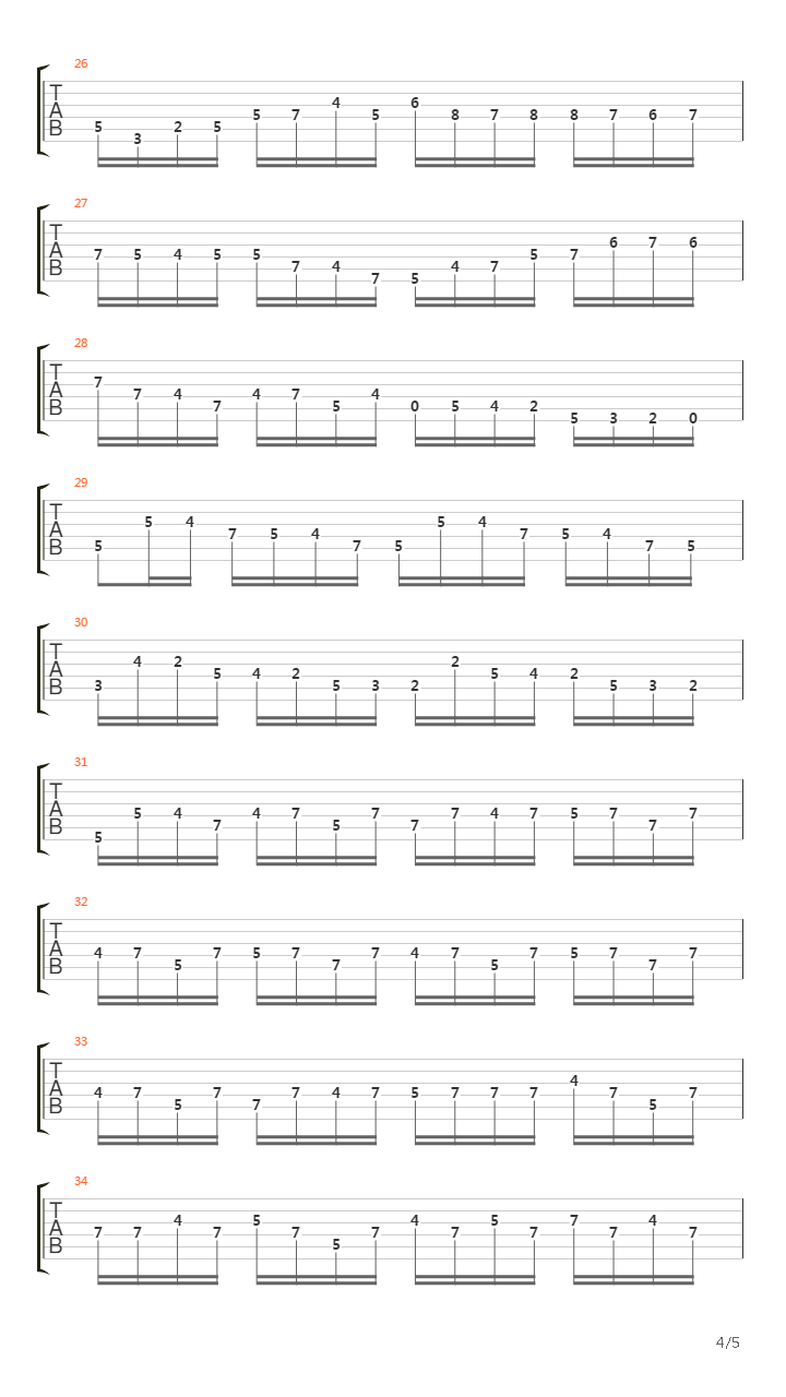 Cello Suite No 1 - Prelude吉他谱