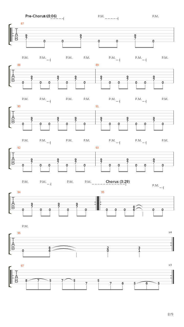 Adding The Cost吉他谱
