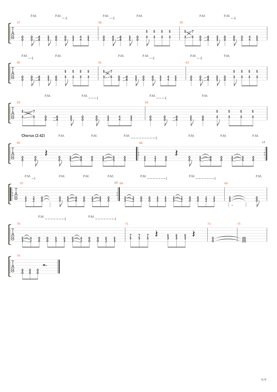 Pain吉他谱