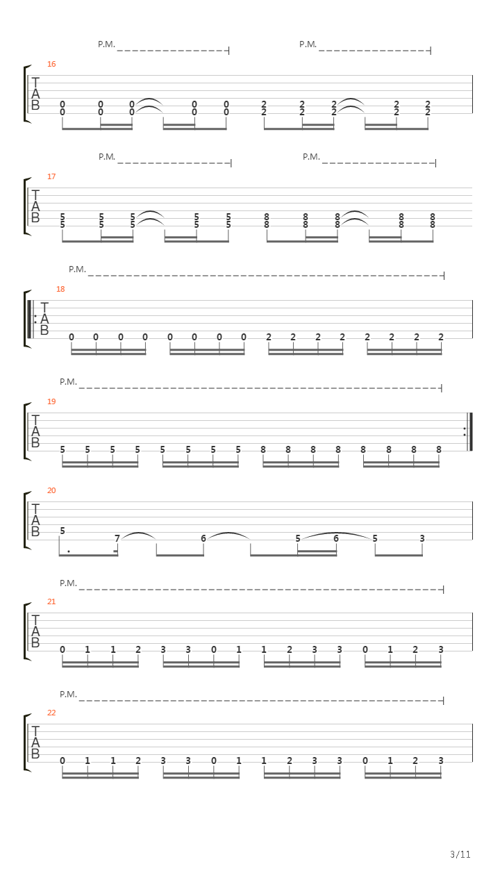 Push It To The Limit吉他谱