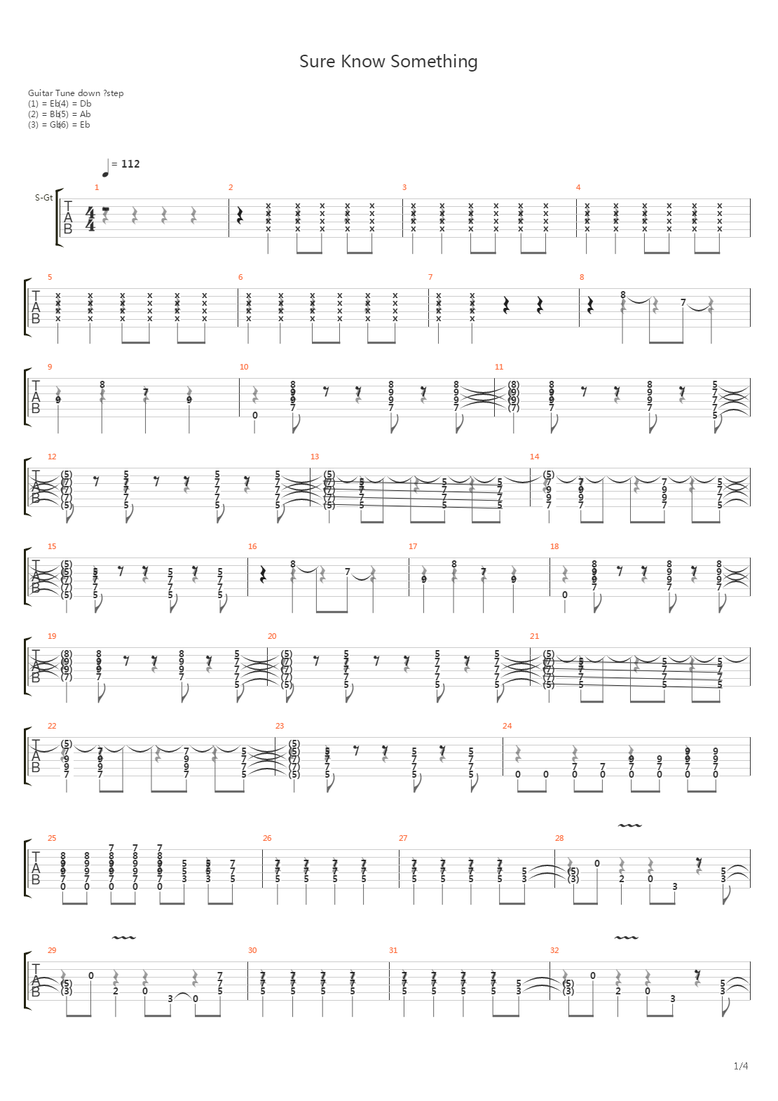 Sure Know Something吉他谱