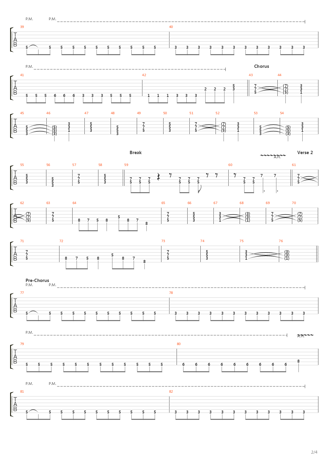 Across The Highlands吉他谱