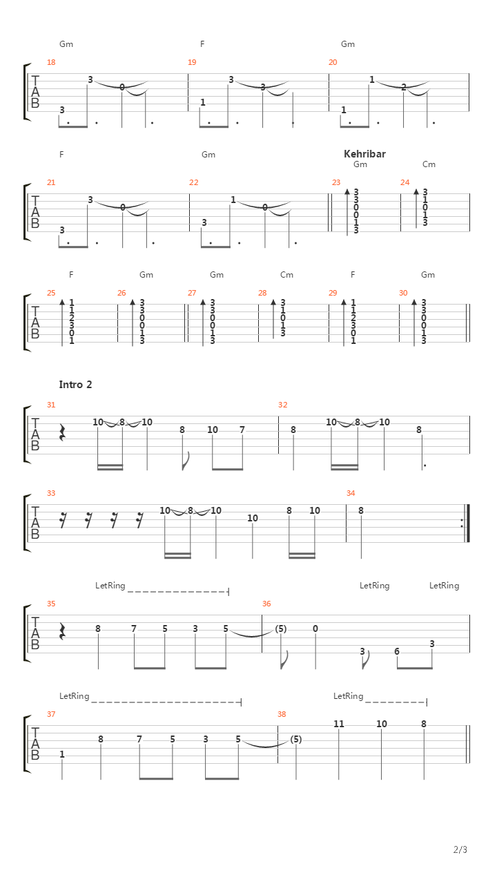 Kehribar吉他谱