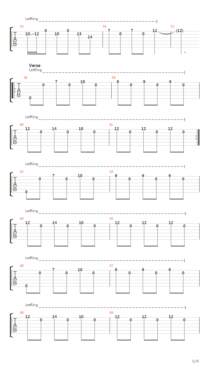 Pale Flag吉他谱