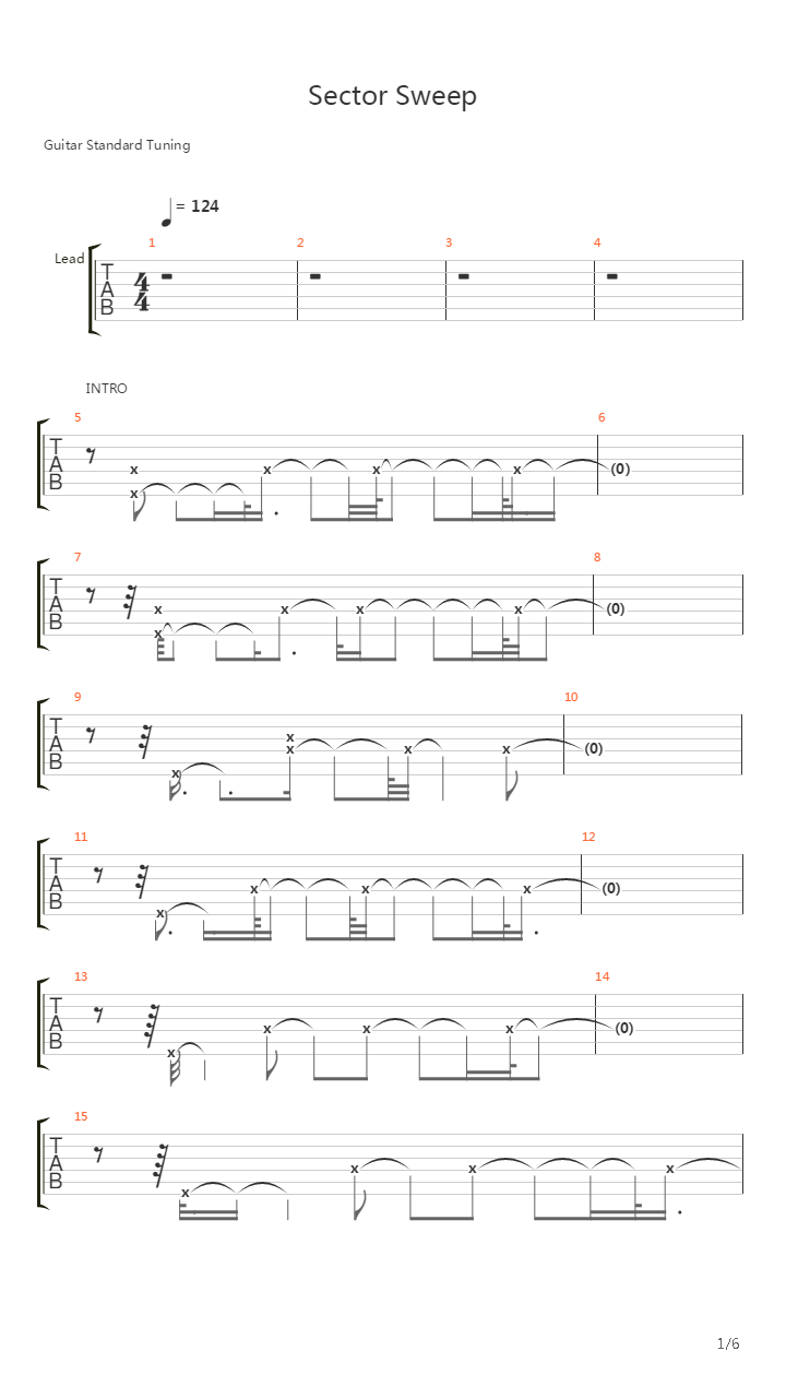 Sector Sweep吉他谱