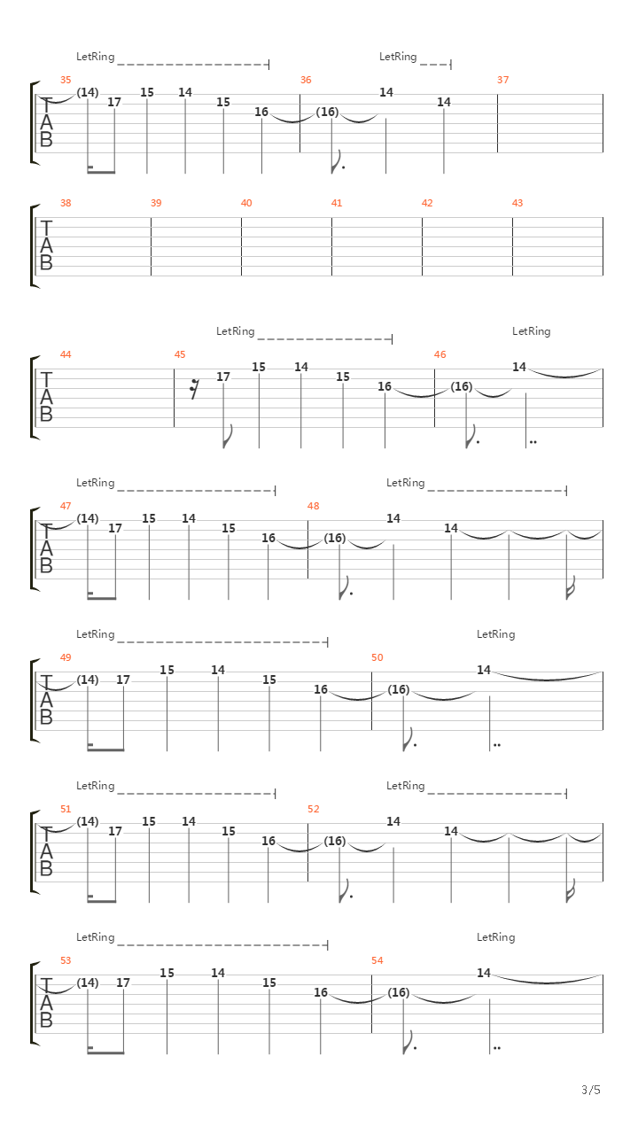 Falling Away From Me吉他谱