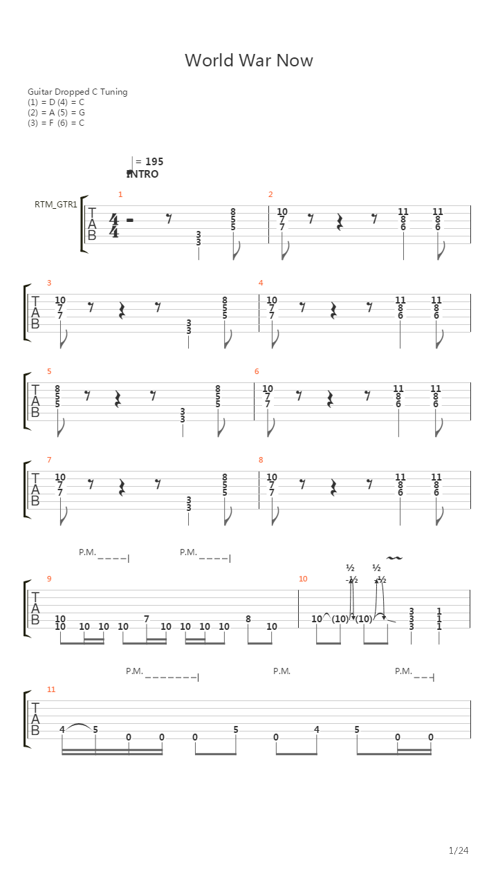 World War Now吉他谱