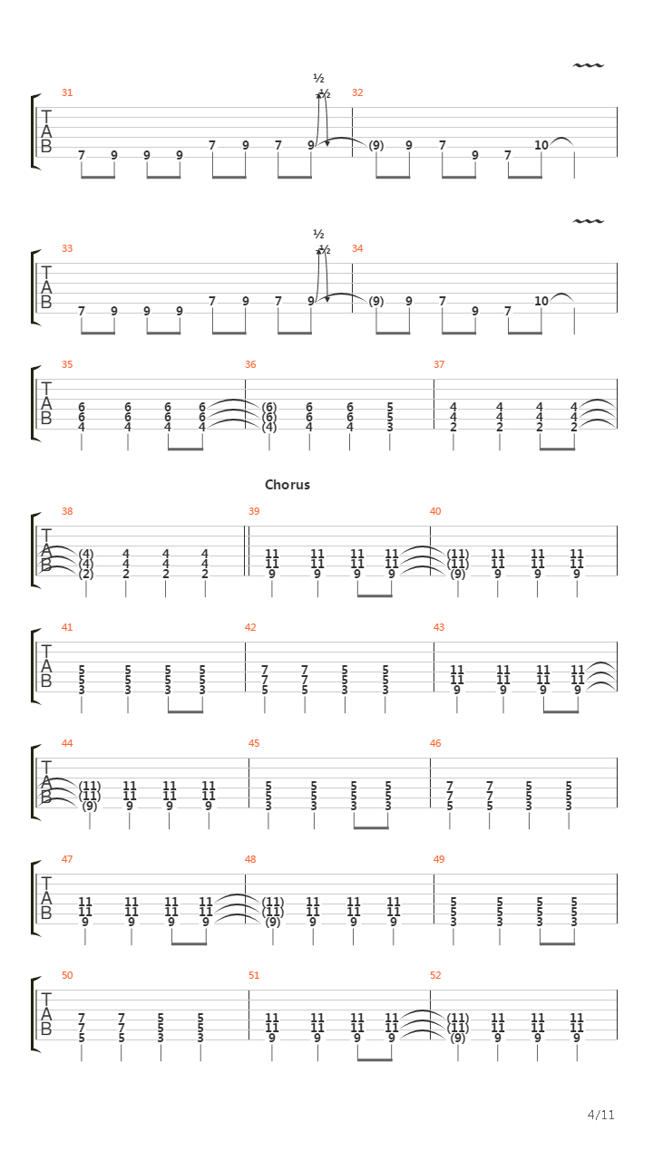 No吉他谱