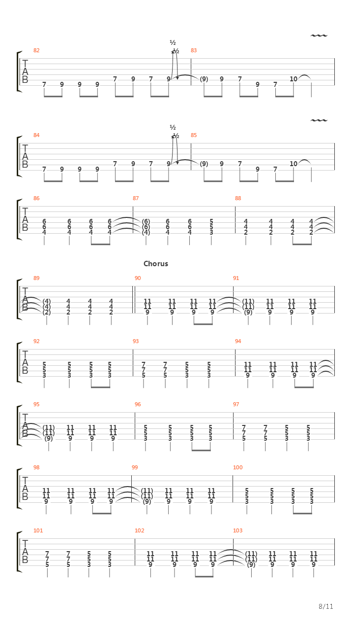 No吉他谱