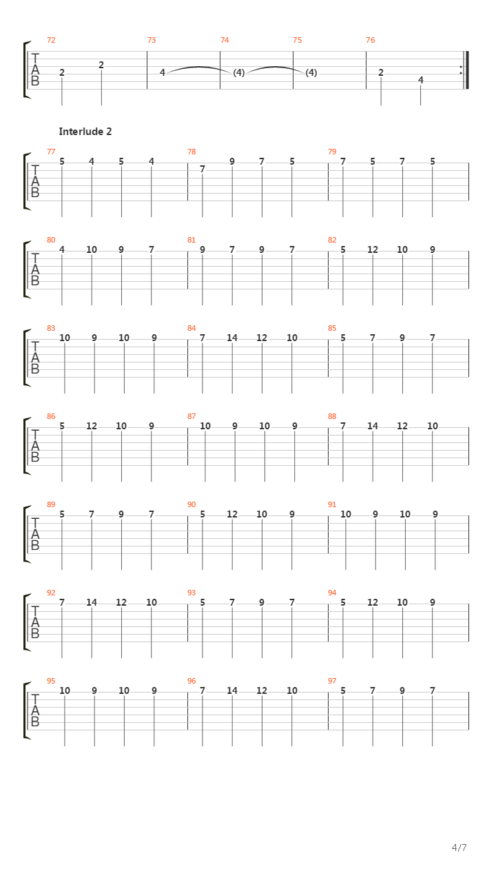The Final Countdown吉他谱