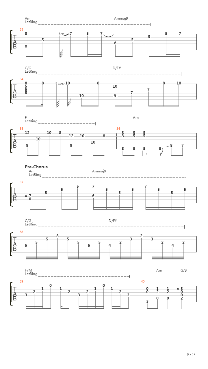 Stairway To Heaven吉他谱