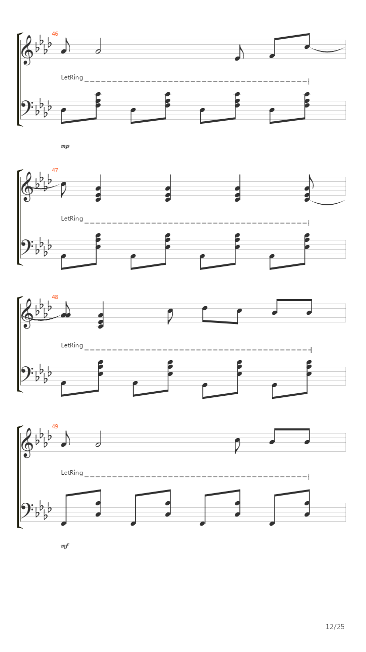 One More Light吉他谱