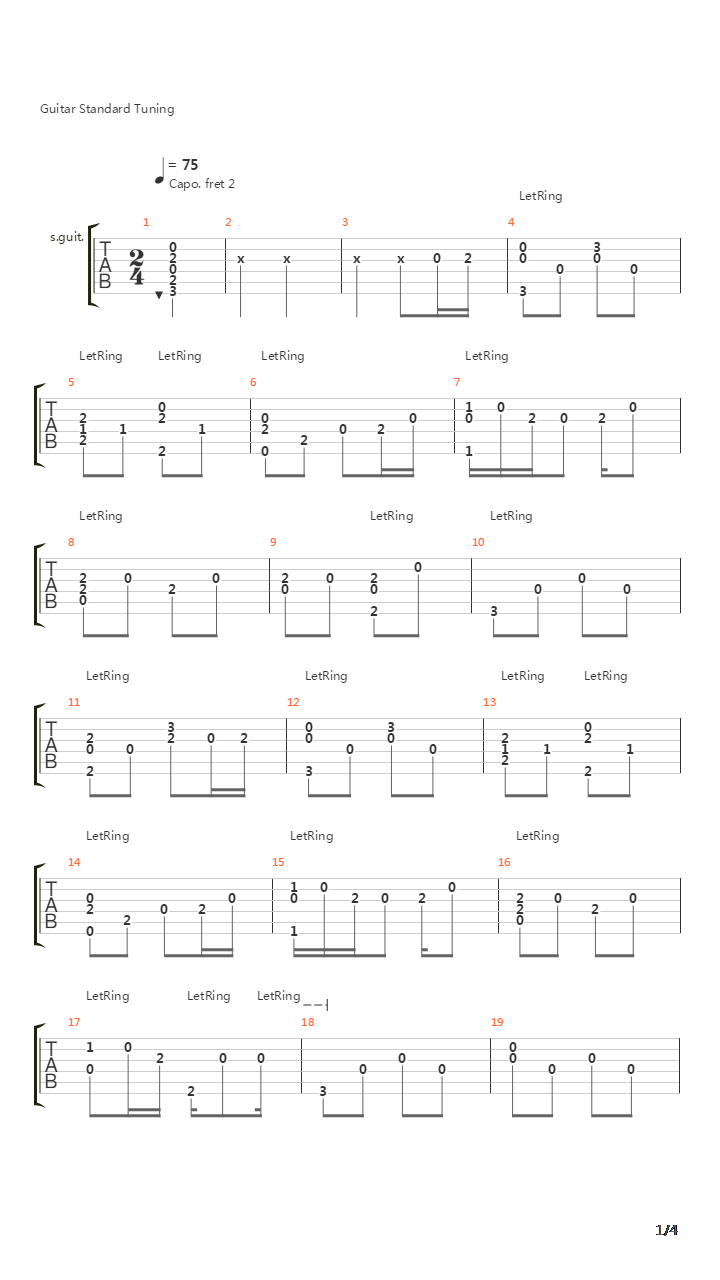 Metronome(米津玄师)【武士桑版】吉他谱