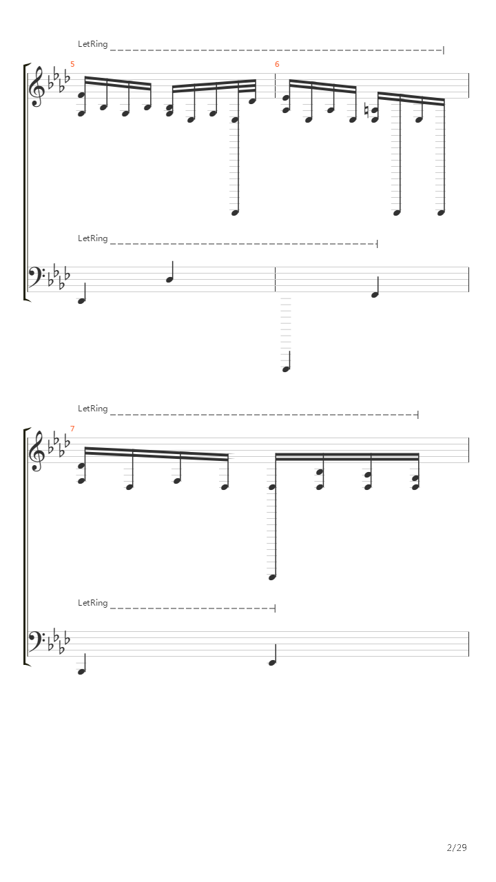 Sonata Pathetique - 2Nd Movement吉他谱