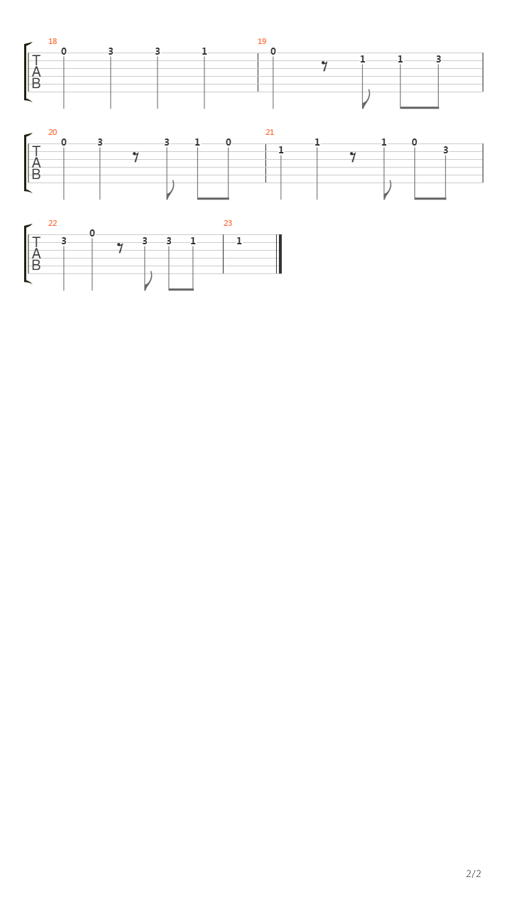 Asa Branca吉他谱
