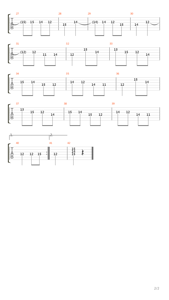 Assum Preto吉他谱