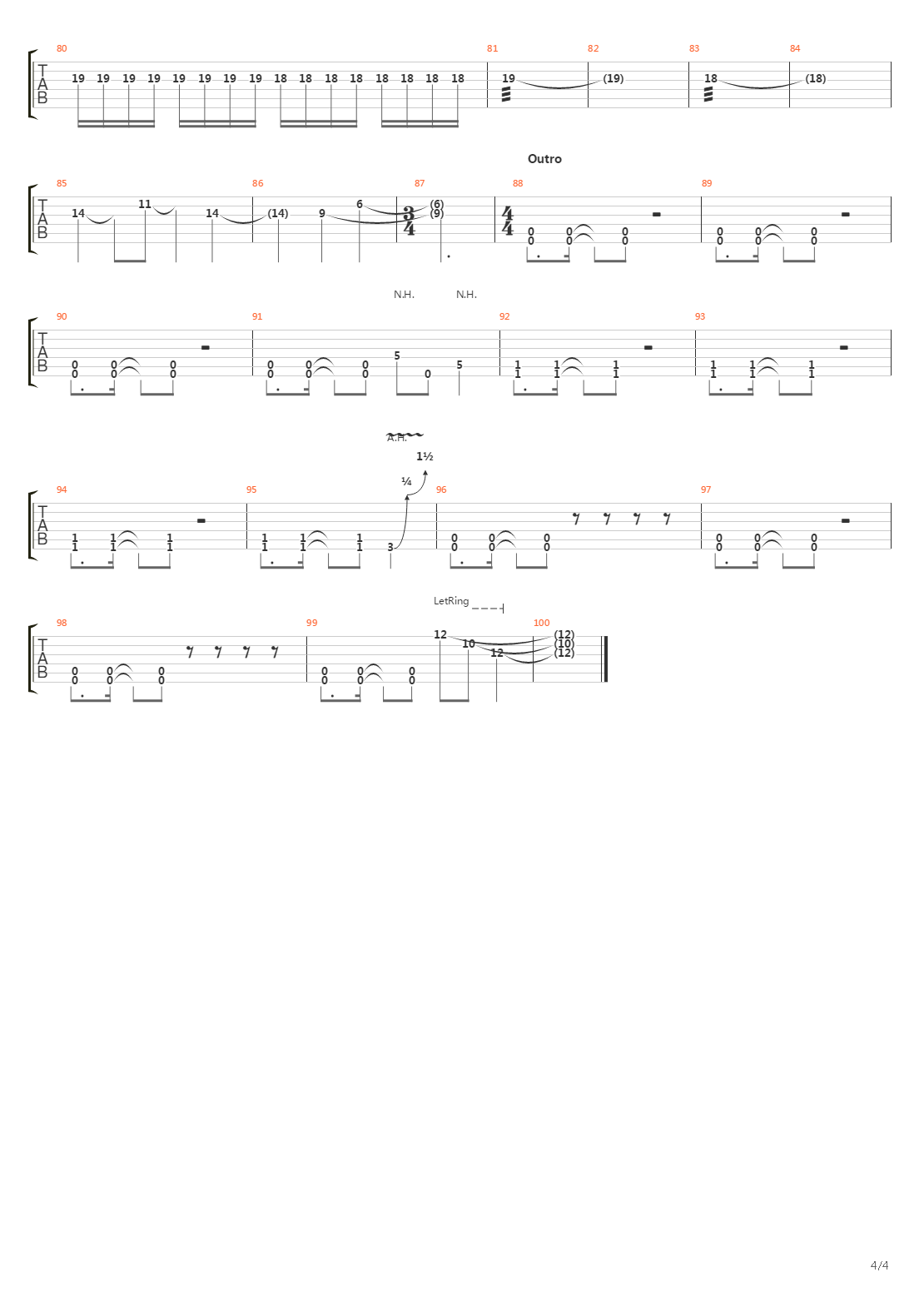 Common Threads吉他谱