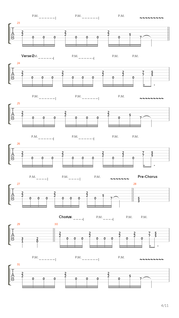 Stage Free吉他谱