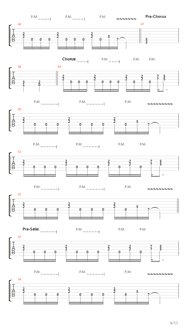 Stage Free吉他谱