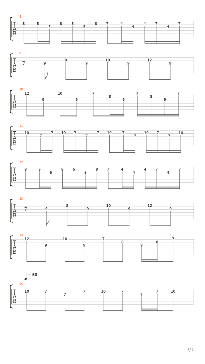 Battle Hymn吉他谱