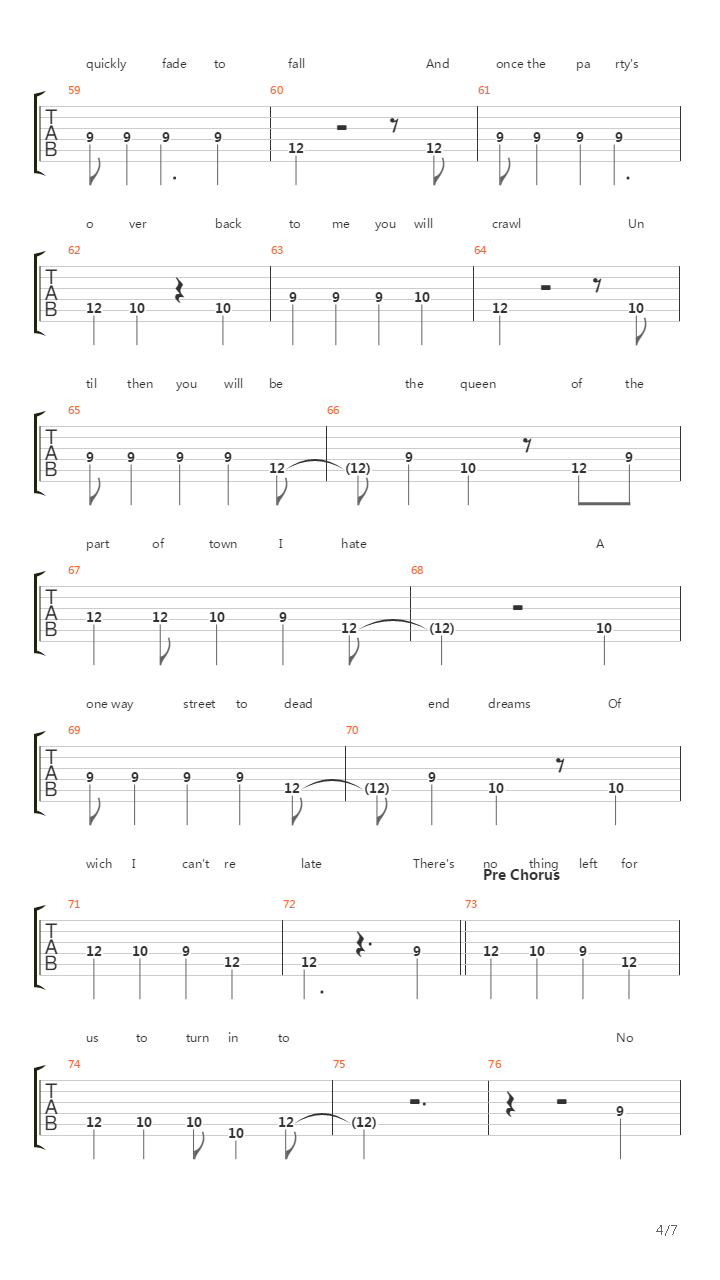 Way Bakk When吉他谱