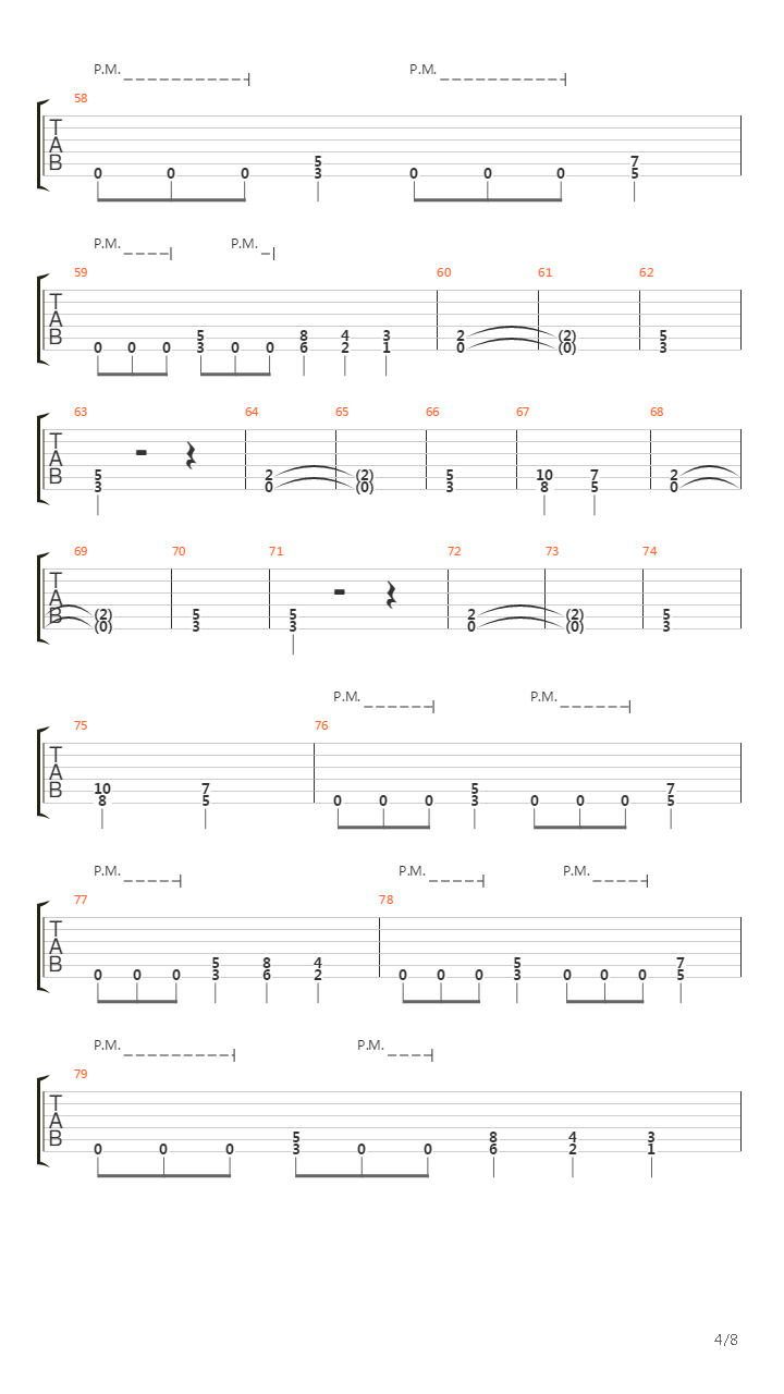 For Whom The Bell Tolls吉他谱