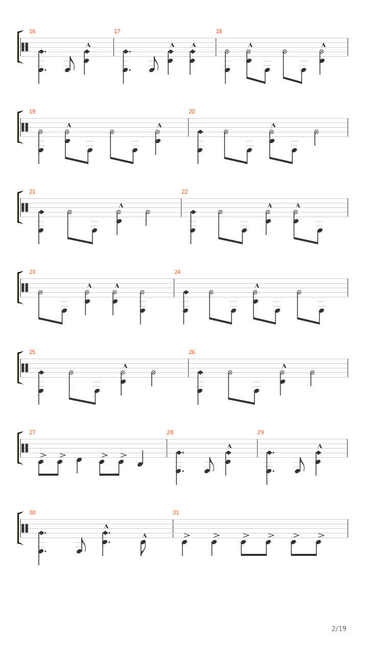 Fuel吉他谱