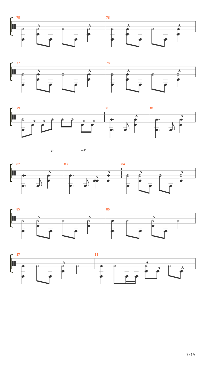 Fuel吉他谱