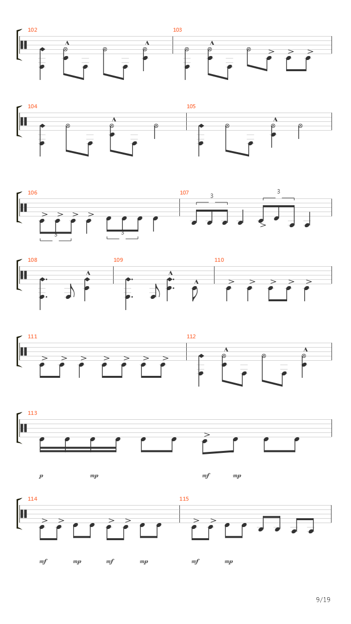 Fuel吉他谱