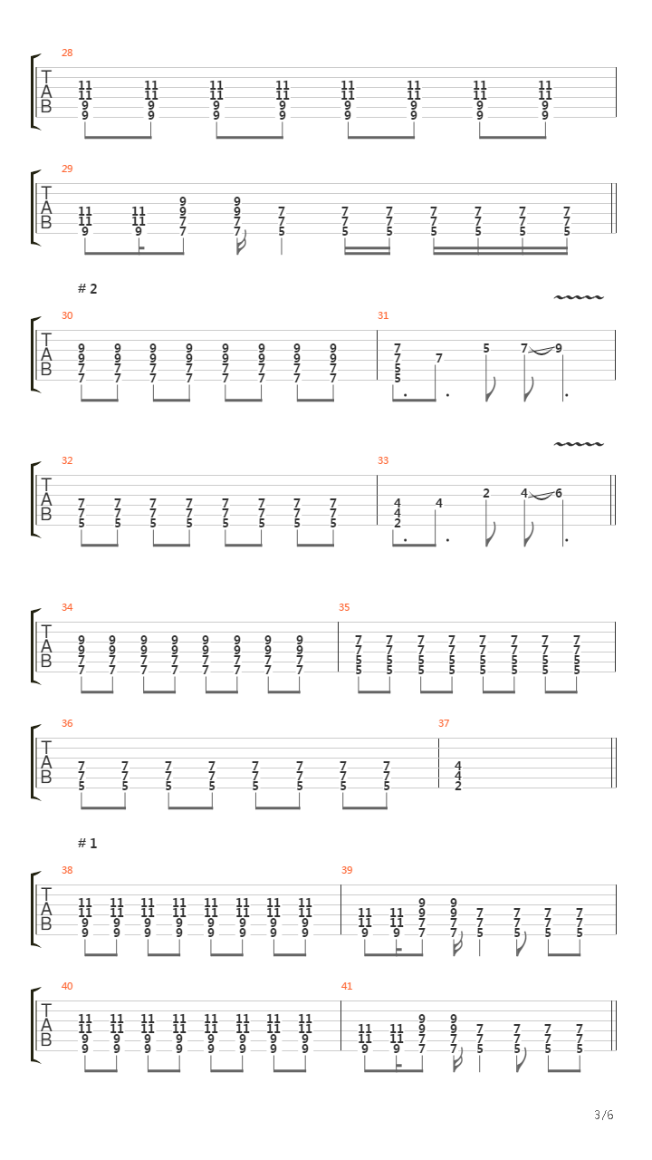 Filler吉他谱