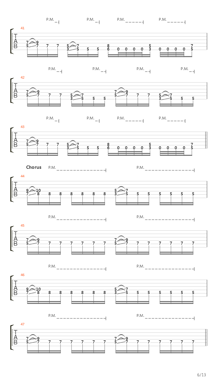 Into The Fire吉他谱