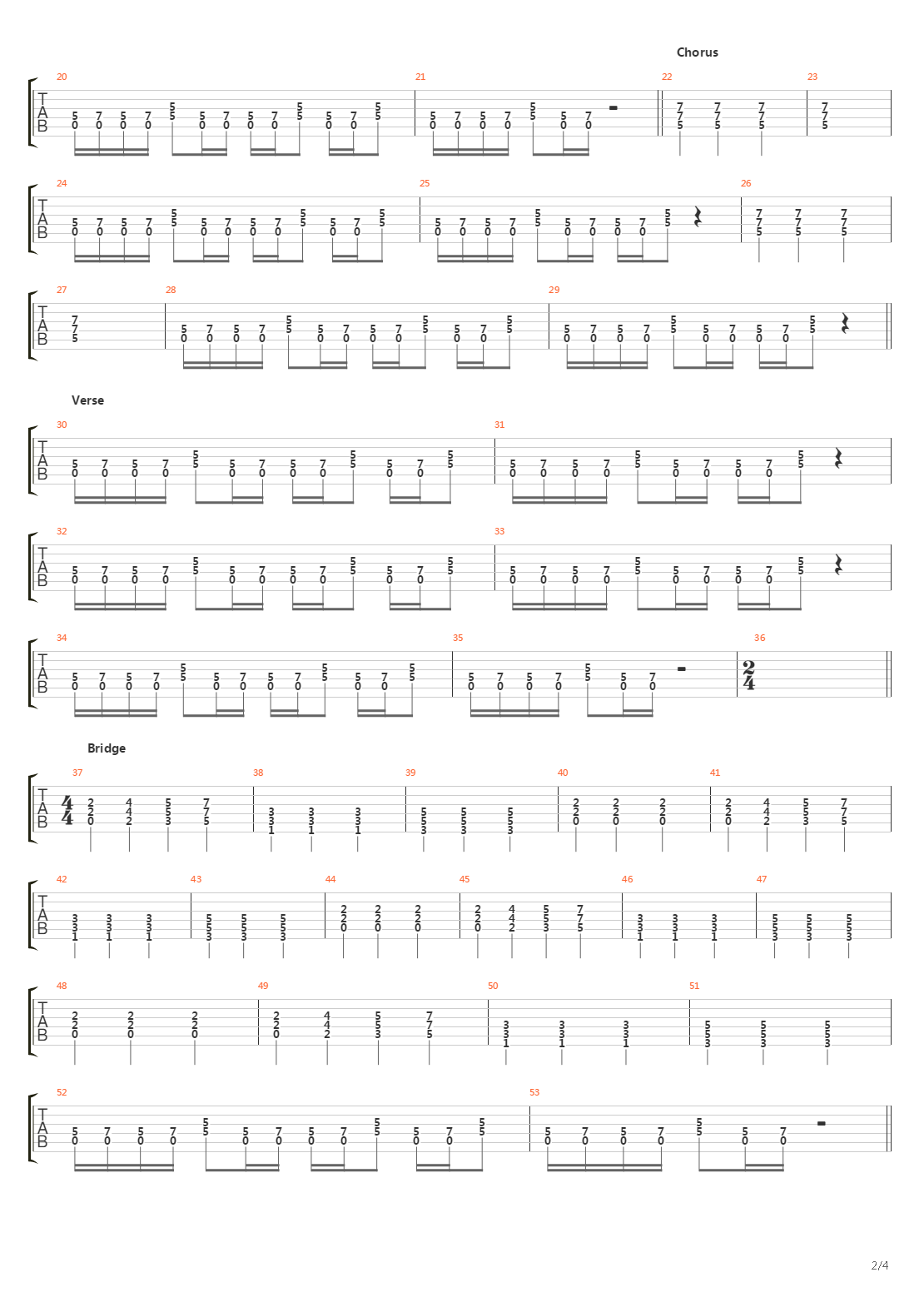 Provo A Difendermi吉他谱