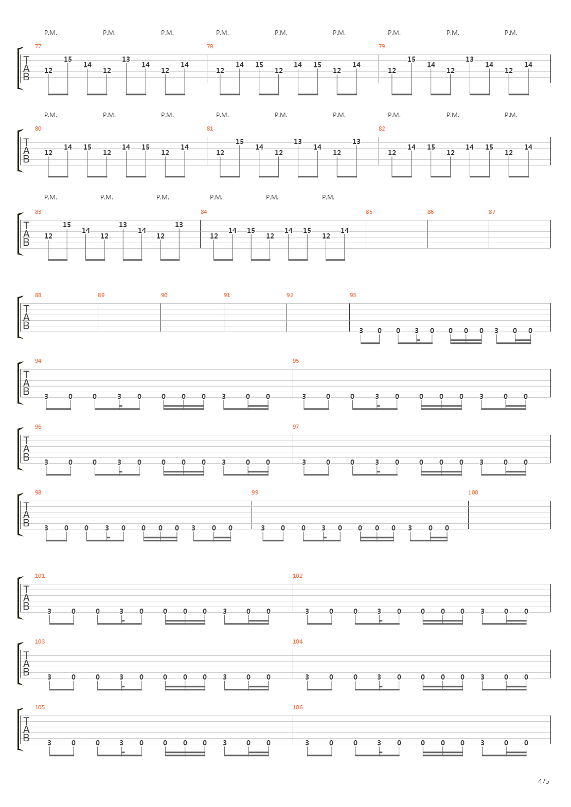 Run吉他谱