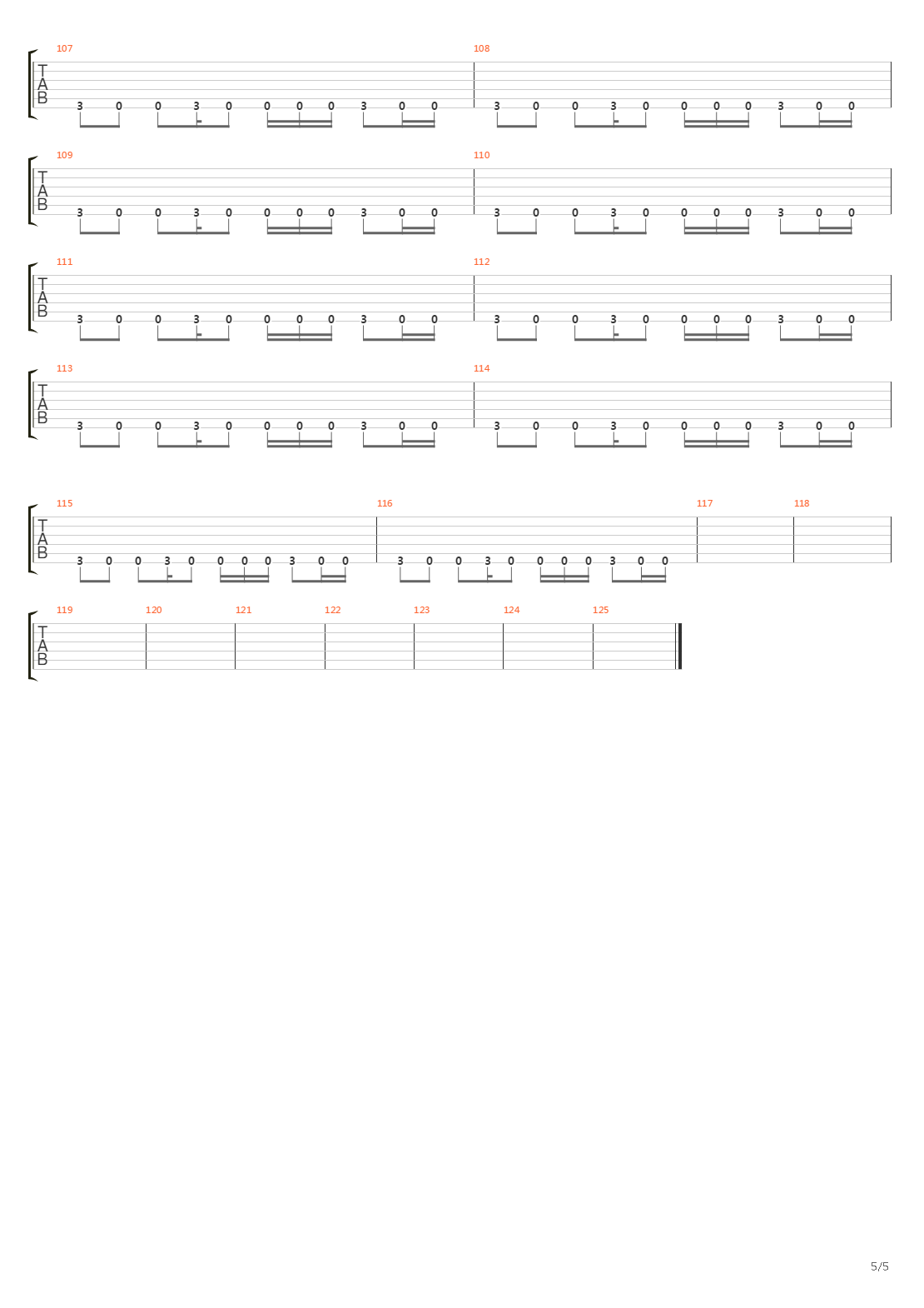 Run吉他谱