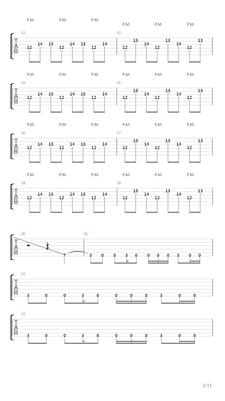 Run吉他谱