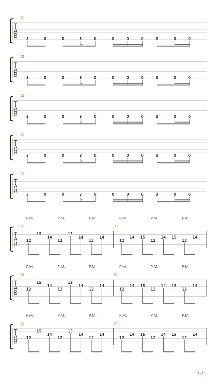 Run吉他谱
