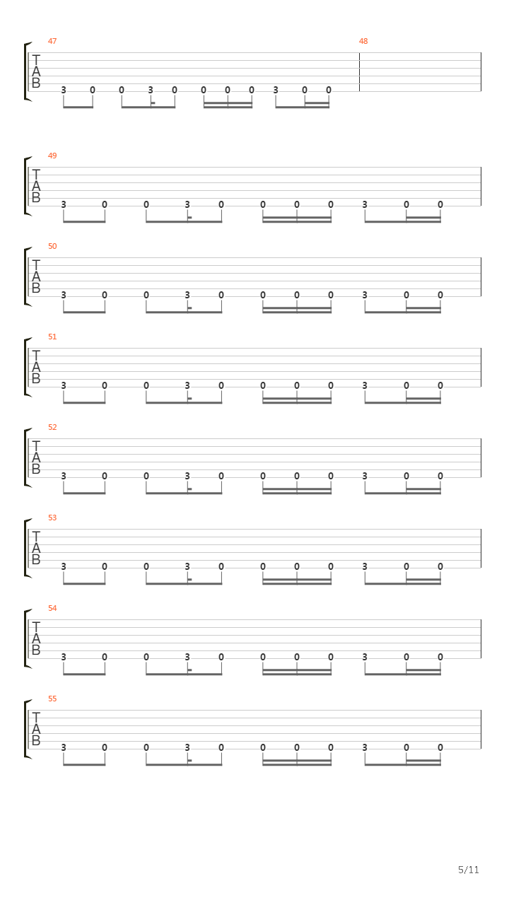 Run吉他谱