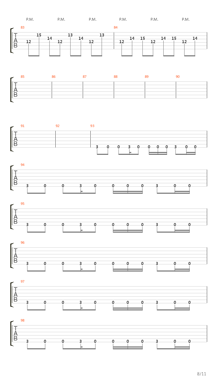 Run吉他谱