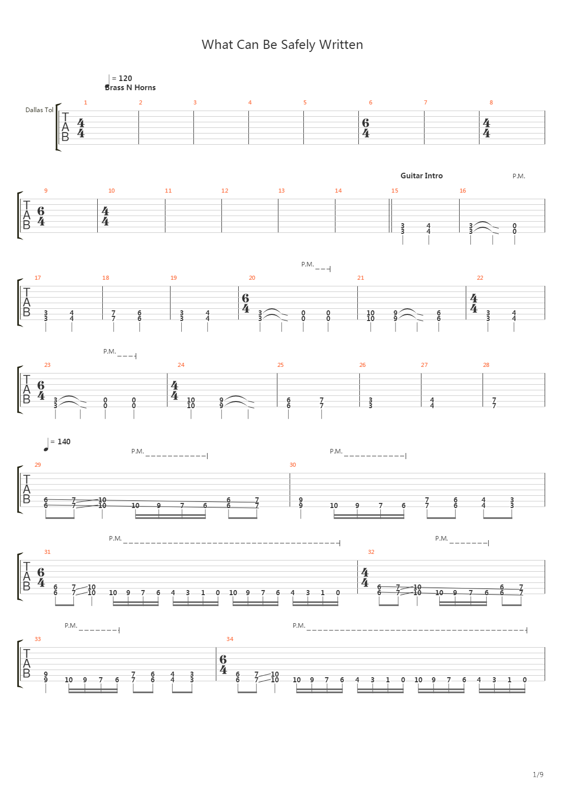 What Can Be Safely Written吉他谱