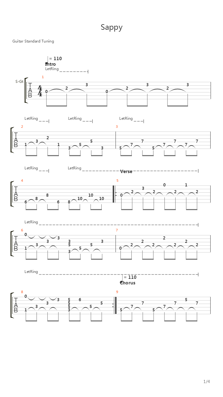 Sappy吉他谱