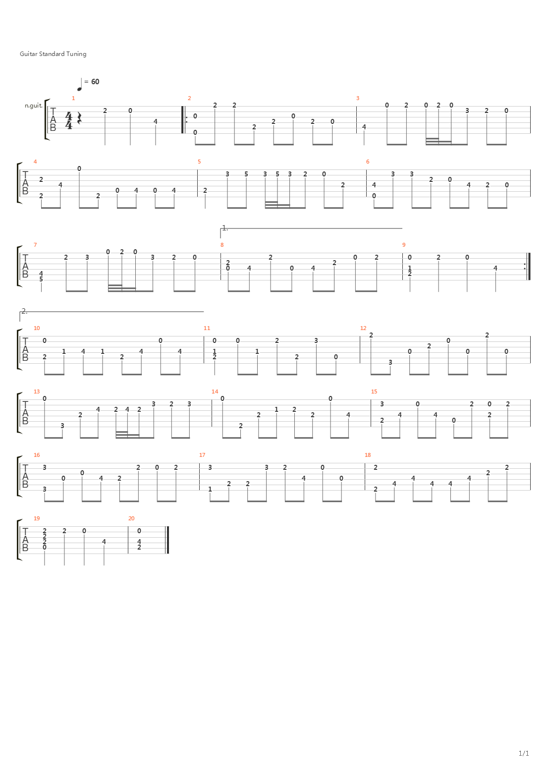 Theme Of Love吉他谱