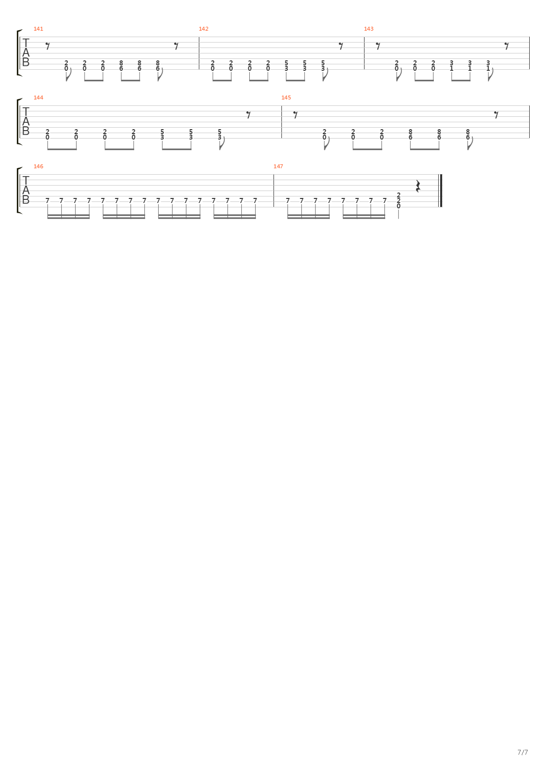 Tric吉他谱