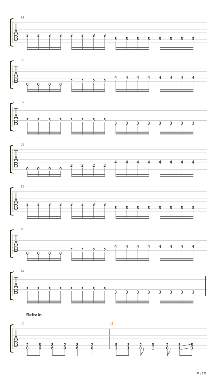 Tric吉他谱